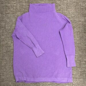 Free People Ottaman Slouchy Tunic Sweater in Glowing Grape